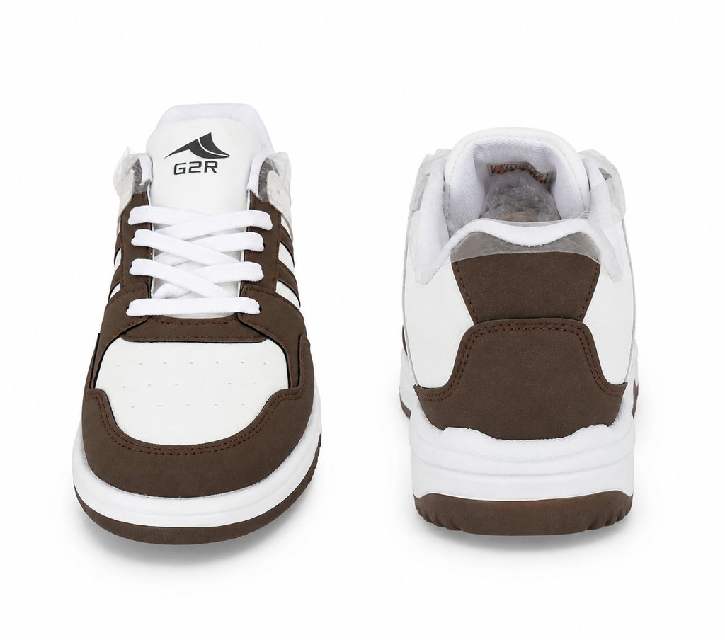 ShoeMoon Urban Plus Retro Stripe Sneaker(Brown)