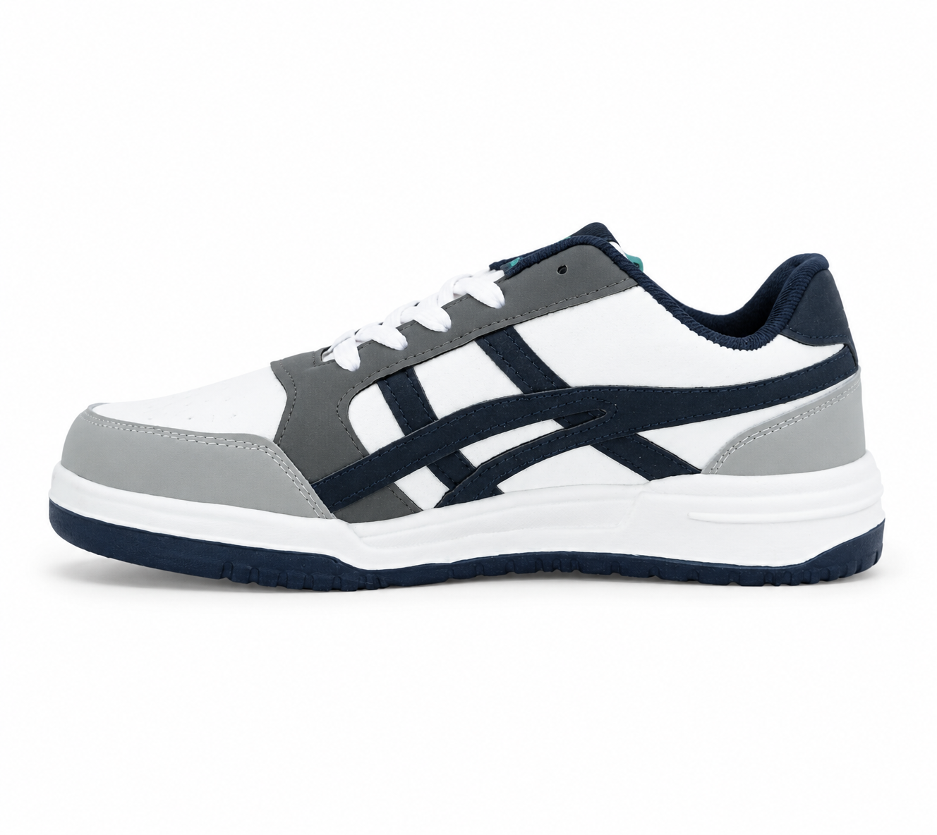 ShoeMoon Tiger Street Classic Sneaker (Navy Blue & White)