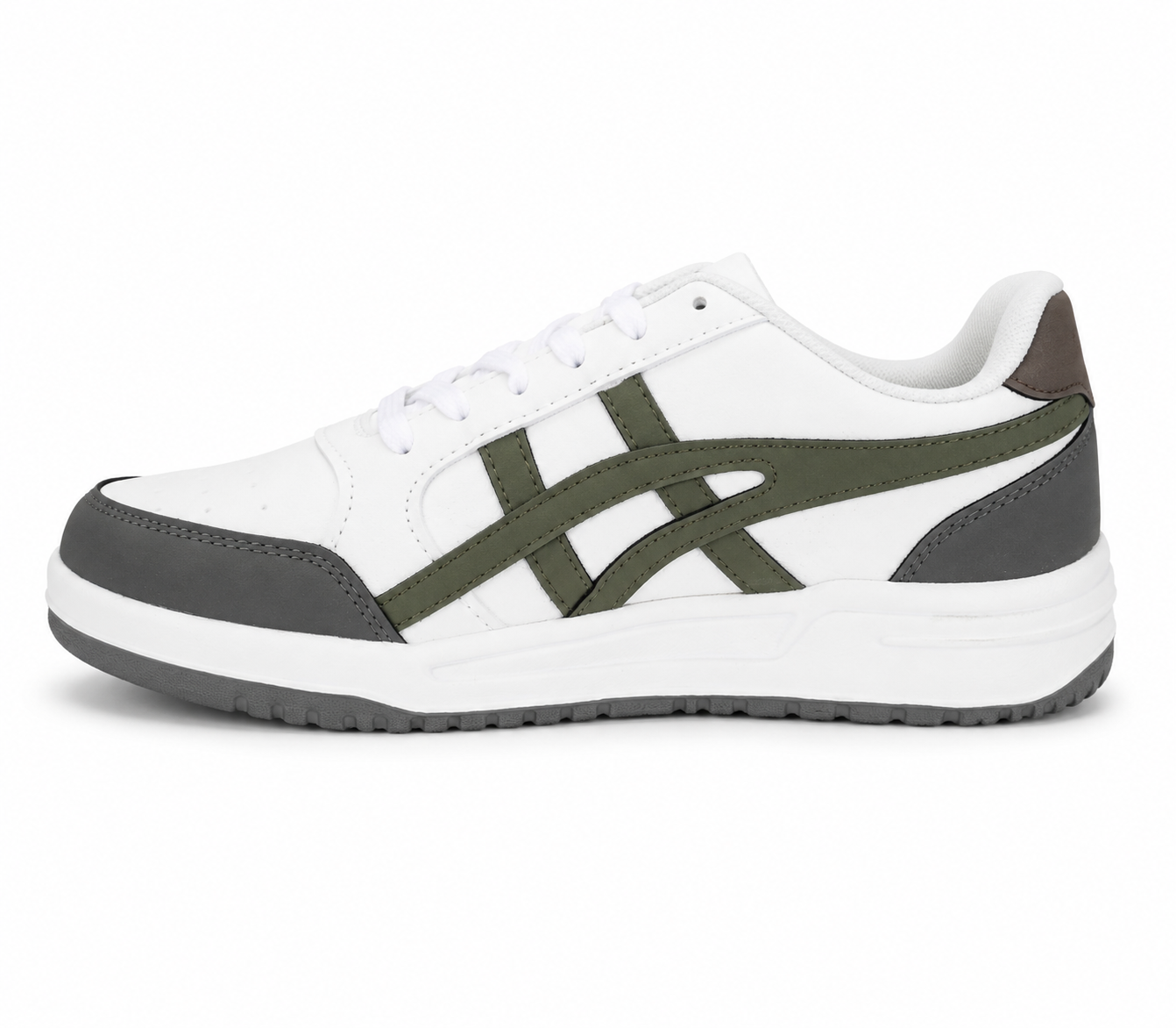 ShoeMoon Tiger Street Classic Sneaker (Green & White)