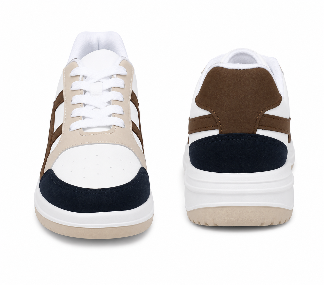 ShoeMoon Tiger Street Classic Sneaker (Brown & White)