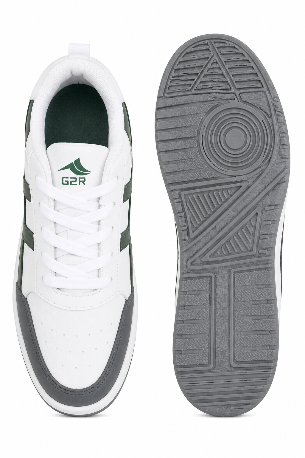 ShoeMoon Tiger Street Classic Sneaker (Green & White)